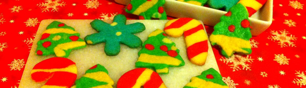 Colored Dough Decorative Cookies, Christmas Cookies, Candy Cane Cookies, Snowflake Cookies, Christmas Tree Cookies