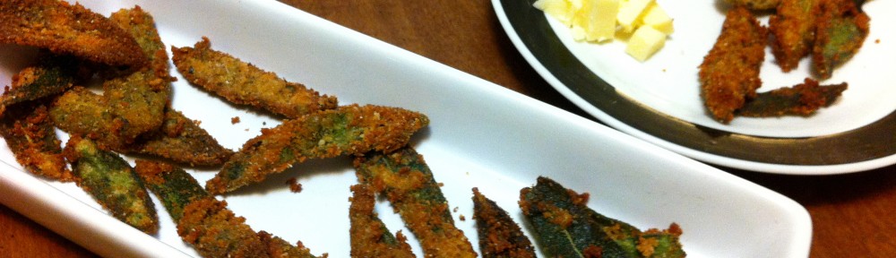 Fried sage Appetizer, sage, fried sage, antipasto, Italian, Italian cuisine, The Silver Spoon,