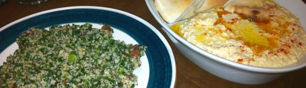 Tabouleh, burghul and parsley salad,