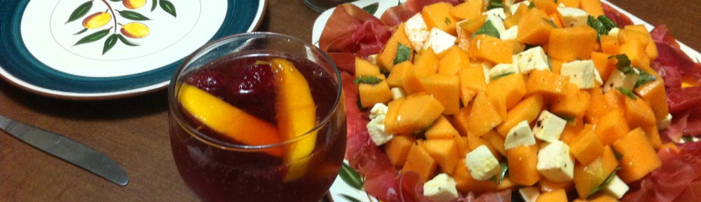 prosciutto mozzarella and cantaloupe salad